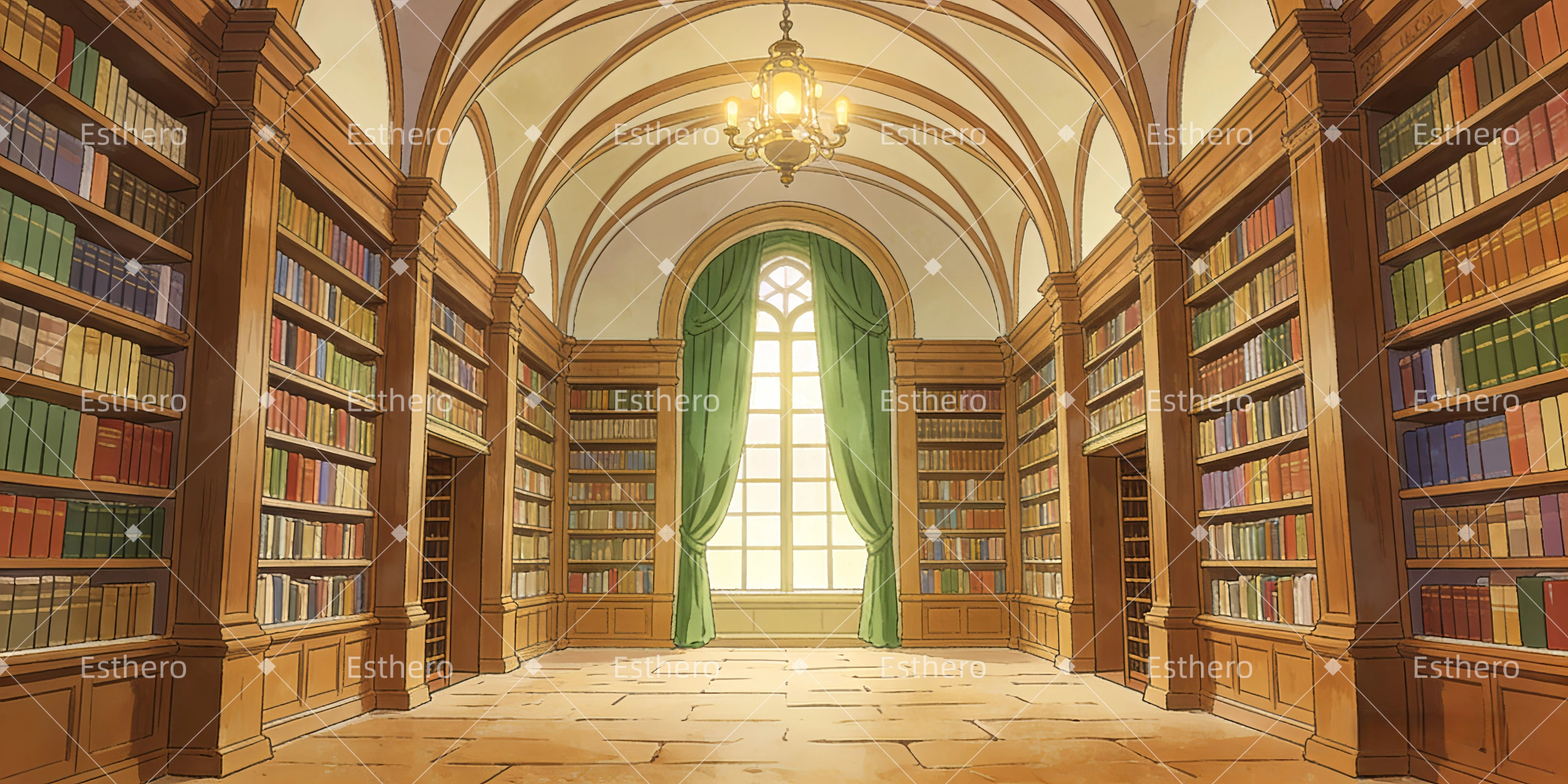Toile de fond au Théâtre Bibliothèque Classique GQ63-T27