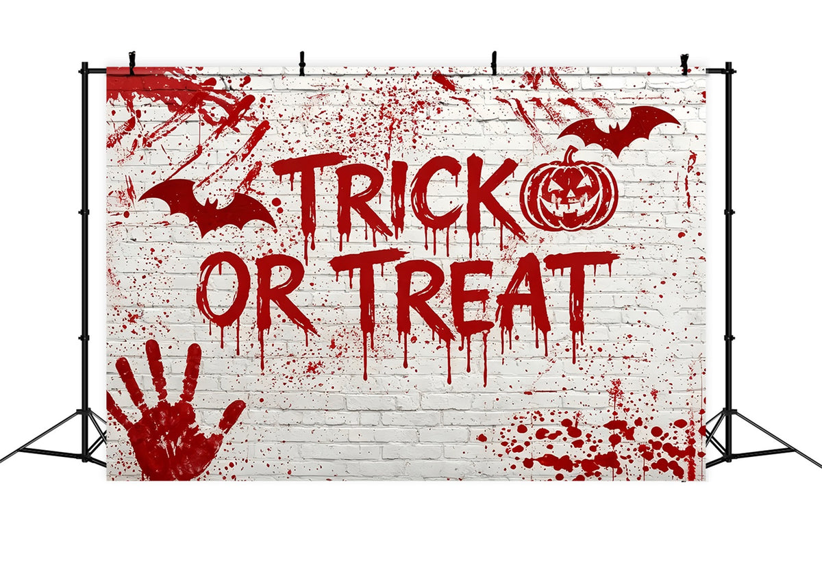 Décor De Fond Sanglant Pour HalloweenMur De Briques Avec Éclaboussures De Sang TT67-22