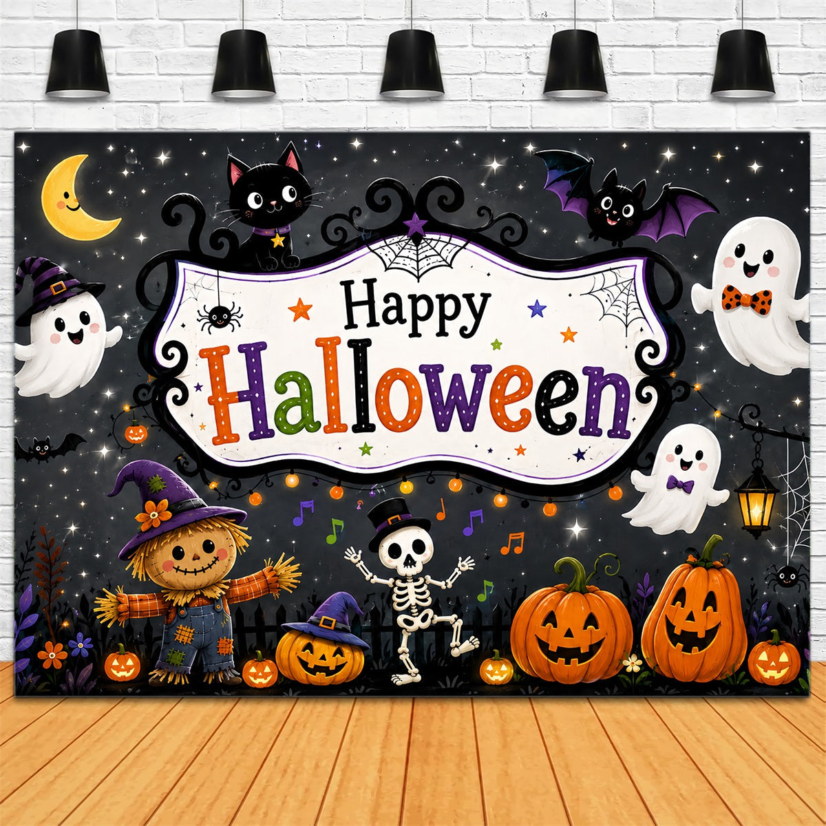 Décors Mignons Pour Halloween Fantômes Et Squelettes Décorations De Scène Pour Fête D'Halloween ZTT67-26