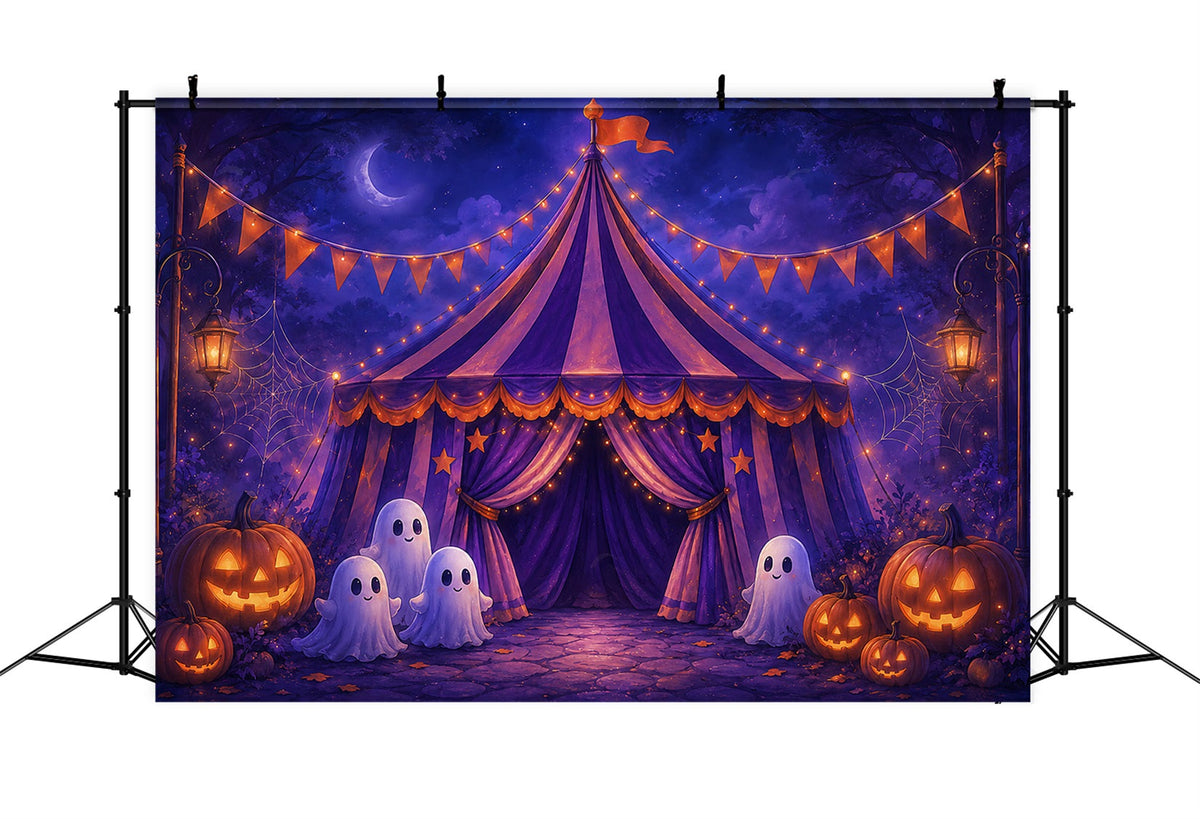 Freak Show Décor De Carnaval Effrayant Chapiteau De Cirque Fantôme Violet Décor De Magiciens ZTT67-55