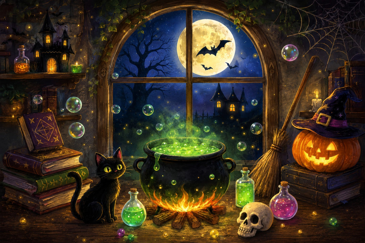 Décor De Crâne En Sucre Squelette Au Clair De Lune Corbeau Esprit Du Cimetière Décors D'Halloween ZTT67-65