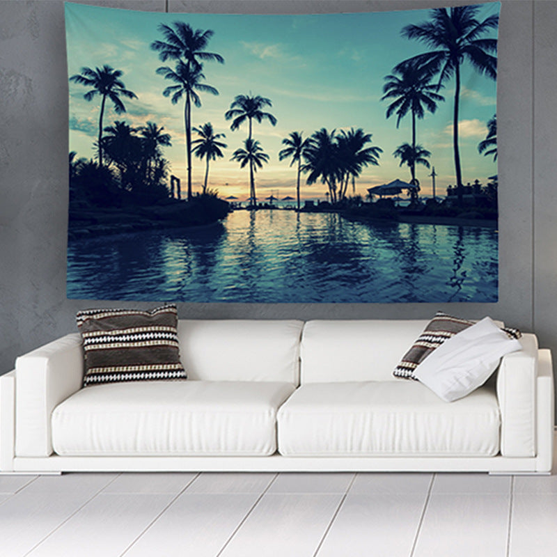 ACHETER 2 OBTENIR 1 GRATUITE  Tapisserie Personnalisée Tenture Murale pour Salon Chambre T1