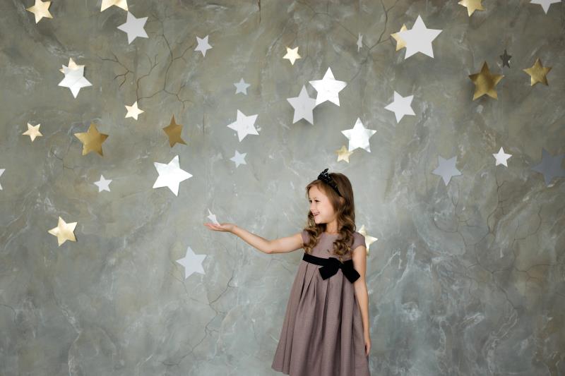 Toile de Fond Texture abstraite étoiles brillantes photographie  GC-130