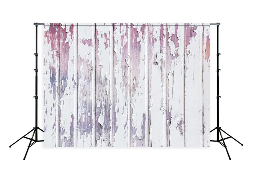 Toile de fond en détresse arc-en-ciel de texture bois pour studio conçu par Beth