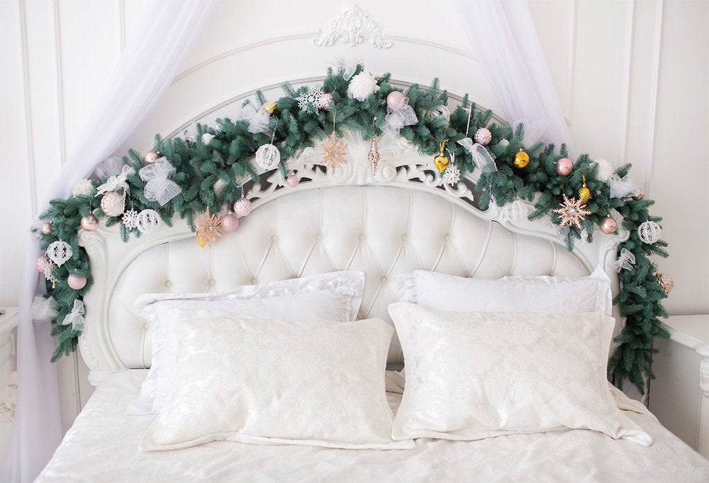 Toile de fond  Fondations de Noël de tête de lit de luxe Photo Studio