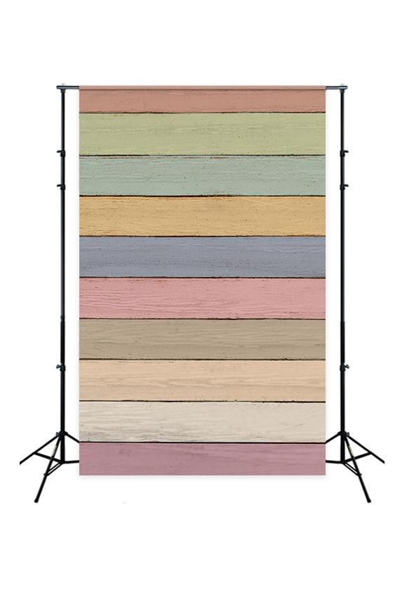 Toile de fond de photo d'art en bois coloré J03795