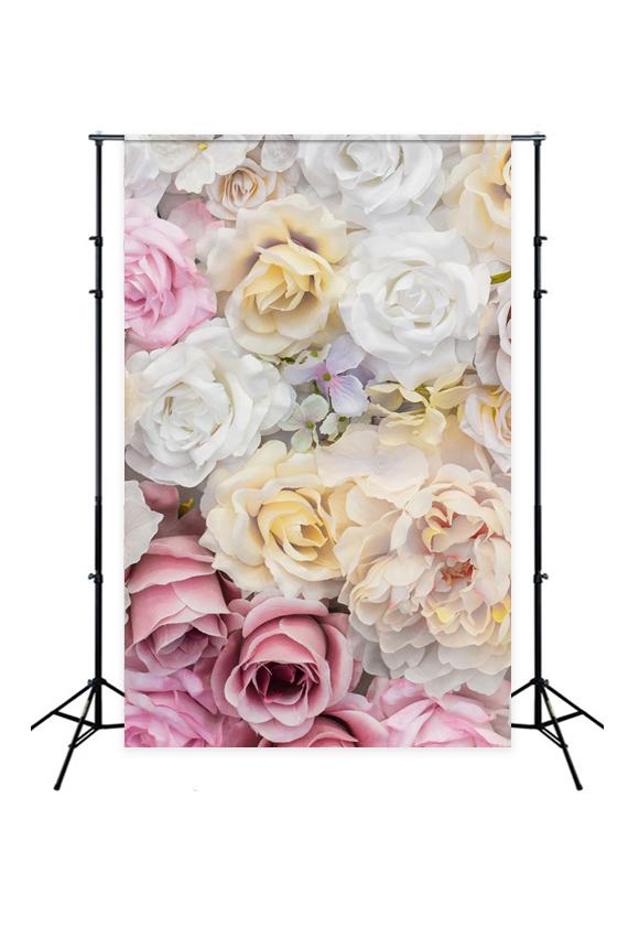 Toile de fond de mur de fleurs pour la photographie J04082