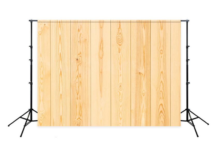 Toile de fond de photographie en bois d'épissure jaune LM-H00148