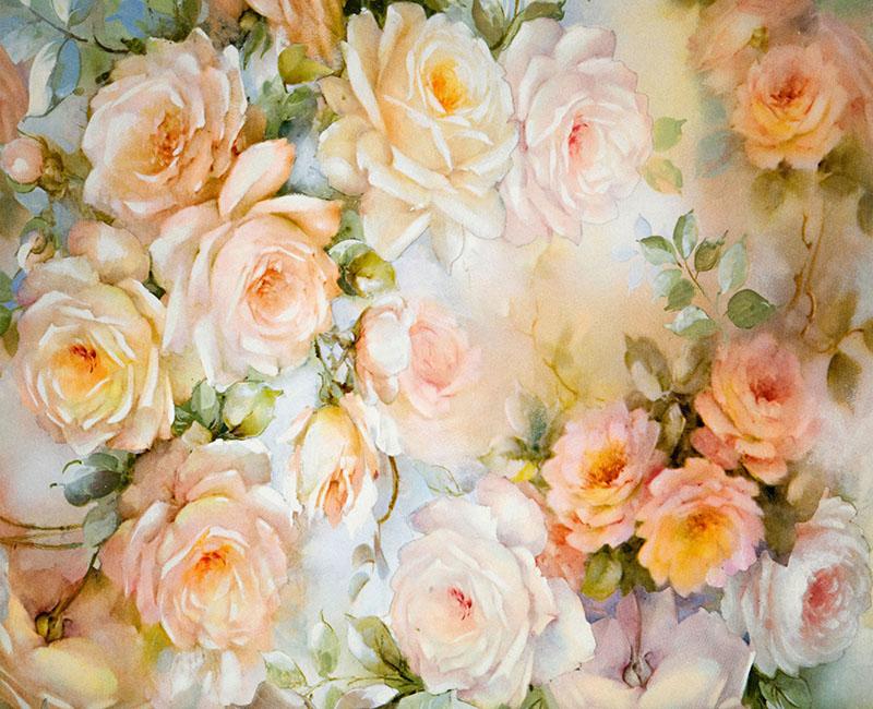 Toile De Fond Photo Roses Jaunes Pour La Photographie Nb-022