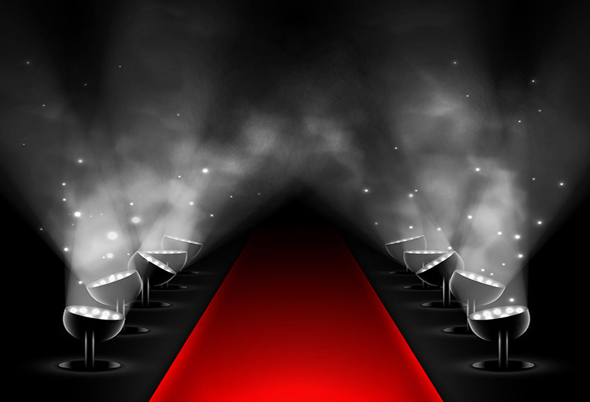 Tapis Rouge Projecteurs Scène Photographie Toile de Fond SH-987