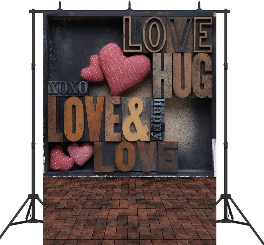 Fond rétro de la Saint-Valentin pour la photographie VAT-46
